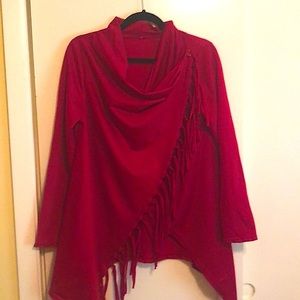 Crimson Red Pull Over Sweater
